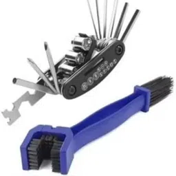 ghg Combo of Chain Cleaner Brush and 15 in 1 Multi-function Tools Kit Spoke Wrench Cycling Bicycle Chain Cleaner Brush & Tool Kit-picture-18