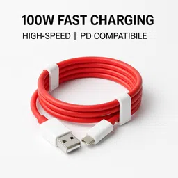 ULTRADART USB Type C Cable 8 A 1 m OEM Braided 100W USB-A to USB-C Cable | Ultra Fast Charging | Strong and Reliable Build image 1