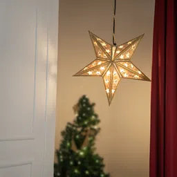 greenkraft ST-820_Medium_Natural Hanging Star Pack of 1 image 2