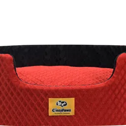 cozypaws Dog & Cat Washable Beds for Indoor Pets & Puppy, C1-ARDB-01-R&B M Pet Bed-picture-10