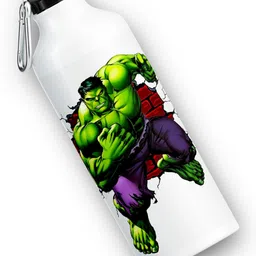 printingzone Hulk Water Bottle Hulk Sipper Avengers For Boys Girls (NU) 600 ml Water Bottle-picture-28
