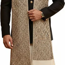 MUFFLY Wool Floral Print Men Shawl-picture-14