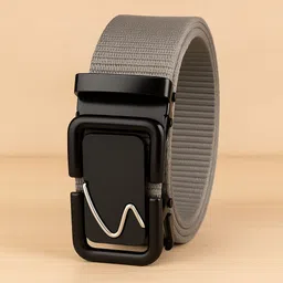 provogue Men Casual, Evening, Evening, Party Grey Nylon Belt-picture-11