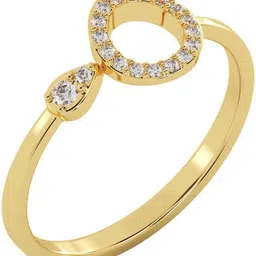 avsar AVR1100YB 14kt Cubic Zirconia Yellow Gold ring image 2