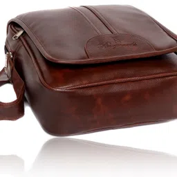 bagneeds Brown Men Sling Bag - Extra Large Trendy Bag image 2