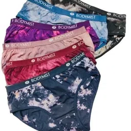 bodymist Pack of 3 Women Hipster Multicolor Panty image 2