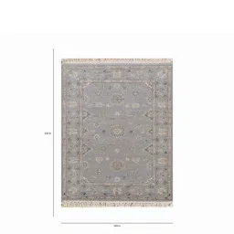 jaipur rugs Green Persian Wool & Slik 9 ft x 12 ft Hand Knotted Carpet image 2