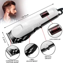 Nka Hair Cutting Machine For Men With Adjustable Trimming Range Fully Waterproof Trimmer 240 min Runtime 4 Length Settings image 5