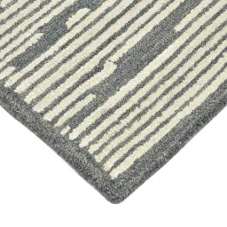 saraswati global Grey Abstract Wool 8 ft x 10 ft Hand Tufted Carpet image 5