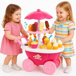 kapishreeenterprise Musical Ice Cream Sweet Cart Play Set for Girls & Boys image 3