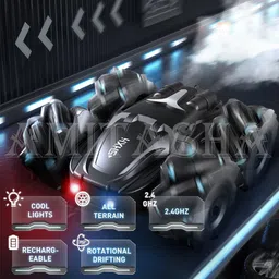 papaspace 4x4 Double-Sided RC Car for Kids & Adults LED Lights 360° Rotation Rechargeable image 3