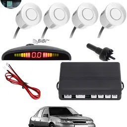 monolive Car Reverse Parking White Sensor With Led Display/Buzzer-57 White 4Parking Sensor Increased Safety For Passengers Universal For Car-57 Parking Sensor-picture-16