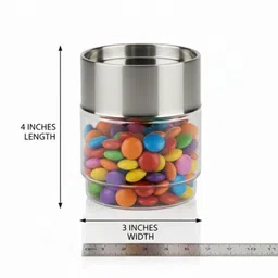 shubhi Plastic, Steel Tea Coffee & Sugar Container - 300 ml image 4