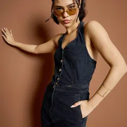 sassafras Solid Women Jumpsuit image 3