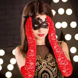 ketkar Floral Print Evening Women Gloves-picture-11