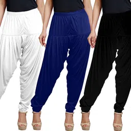 eazy trendz Cotton Blend Solid Patiala-picture-19