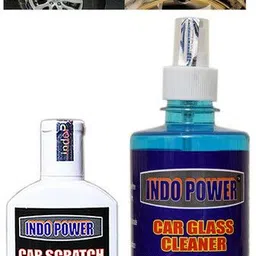 indopower CAR GLASS CLEANER 500ml+ Scratch Remover 100gm.+All Tyre Cleaning Brush Combo-picture-12