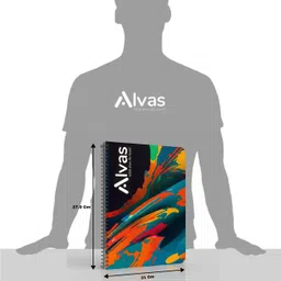alvas Dual Plastic Cover (Front & Back) A4 Notebook | Single Ruled | 60 GSM | 400 Pages image 4