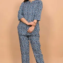 miss rekha Women Night Suit Set Red Printed-picture-17