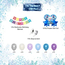 aniloons Elsa Princess Birthday Party Decoration Set. image 2