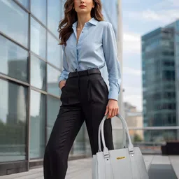 fd fashion Women Grey Shoulder Bag image 3