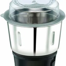 ajm stainless steel chutney grinding jar with plastic lid mixer grinder fit all Mixer Juicer Jar image 1