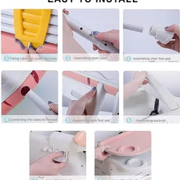 tony stark High Chair for Baby, 3-in-1 Portable Chair with Removable Tray & Seat Cushion image 5