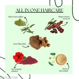 valioso Amla, Reetha, Shikakai, Hibiscus And Bhringraj Powder for Hair Growth image 2