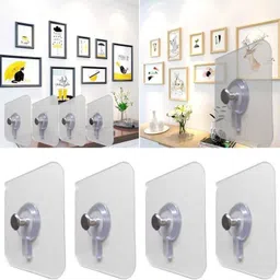 abinko Self Adhesive Strong Sticky Wall Hooks for Hanging Kitchen, Bathroom Accessories Hook 14-picture-33