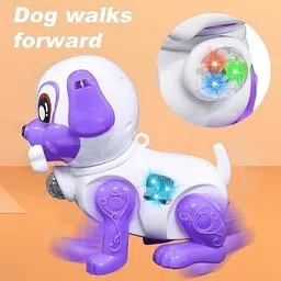 dimokka Electric Dog Toy for Kids with LED Lights Music and Bouncing Walk MULTICOLOUR image 4