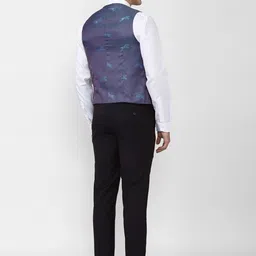 peter england Men 3 Piece Suit Self Design Suit image 5