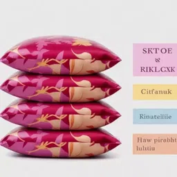 ypoloipo LUXURY Polyester Fibre Solid Sleeping Pillow Pack of 4-picture-13