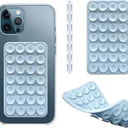 Clickcase Double Sided Suction Phone Grip For All iphones/Android Smart Phone's Mobile Holder image 1