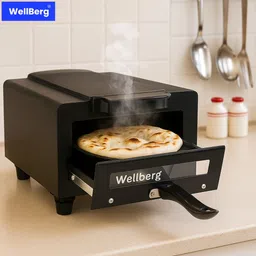 wellberg 1500W Grill Oven for Home | Multi-Function Toaster for Tikka Pizza Paratha Snack Electric Tandoor image 2