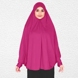 marjina Solid Polyester Women Pink Fancy Scarf-picture-10