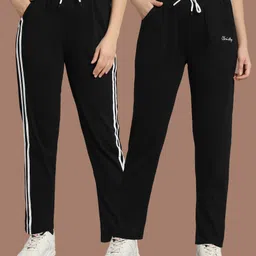 sydney hills Pack of 2 Women Solid Multicolor Track Pants-picture-17