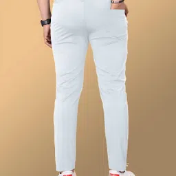 styrova. Men Slim Fit Grey Lycra Blend Trousers image 2
