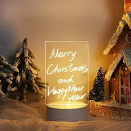 waztex 3D Acrylic Note Board LED Decorative Lamp Creative Notes Drawing Table Lamp Table Lamp-picture-11