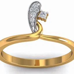 avsar AVR431 14kt Cubic Zirconia Yellow Gold ring image 1