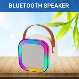 GUGGU W12 (PORTABLE WIRELESS BLUETOOTH SPEAKER) Dynamic Thunder Sound & RGB LightU315 10 W Bluetooth Laptop/Desktop Speaker-image-79