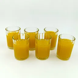 crockware (Pack of 6) Glass Set - Premium 6-Piece Clear Glassware Glass Set Water/Juice Glass-picture-30