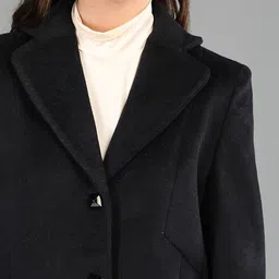 honnete 100 % Polyester Solid Coat For Women image 5