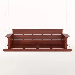 ad planet Traditional Solid Wood Swings in Rosewood Finish image 4