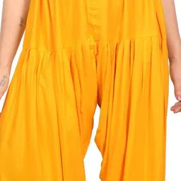 kanku kanya Viscose Rayon Solid Patiala image 4
