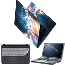 Techfit Full Body Laptop Skin with Screen Guard and Key Guard - Cristiano Ronaldo DS14 Combo Set-picture-24