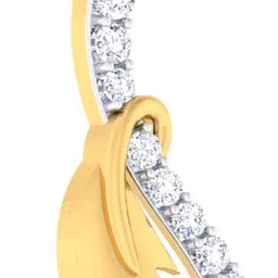 avsar AVP787YB 14kt Cubic Zirconia Yellow Gold Pendant image 2