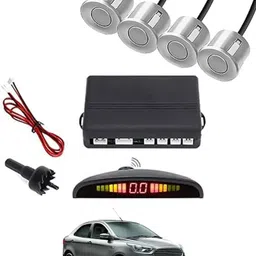 peeps store Universal 4 Silver Reverse Parking Sensor-PS25N319 Universal 4 Silver Reverse Parking Sensor-PS25N319 Parking Sensor image 1