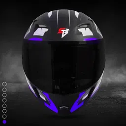 steelbird SBA-20 Hunt ISI Certified Flip-Up Graphic Helmet for Men with Inner Sun Shield Motorbike Helmet image 5