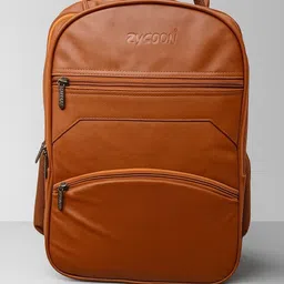 Large 35 L Laptop Backpack Premium PU Leather Office Backpack for Men & Women-image-1