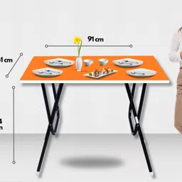 euroqon Workstation Foldable Engineered Wood Computer Desk image 4